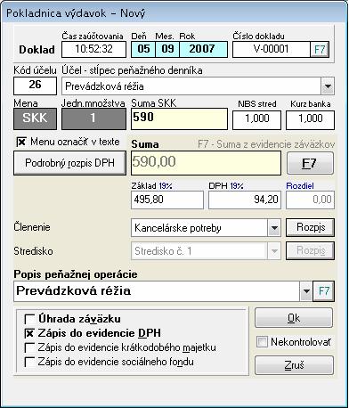 zapíšete takým istým spôsobom ako prvú došlú faktúru, typ dokladu zvolíte faktúra k faktúre urobíte príjemku cez menu Sklad/Príjem na sklad, voľbou Pridaj/Tuzemsko pridáte novú príjemku, kde vyplníte