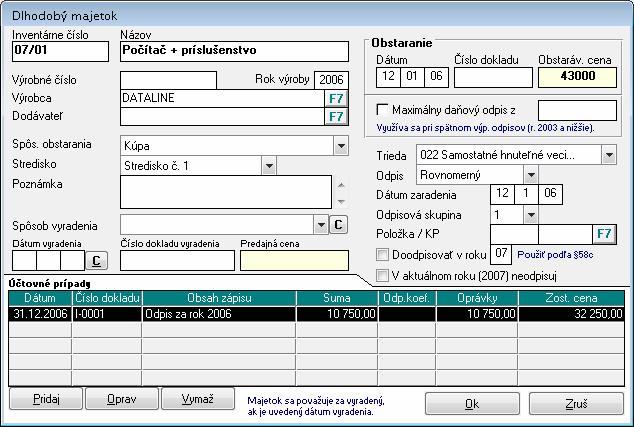 úroky v sume 1 115 Sk zaúčtujete na bankovom účte ako Príjem vyplňte dátumové polia, zvoľte účel stĺpec peňažného denníka Iný zdaniteľný príjem do políčka suma zapíšte sumu 1 115 Sk, táto suma