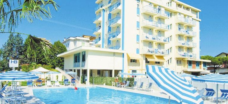 Povinné príplatky: pobytová taxa 0,60 /osoba nad 12 rokov/noc platba na mieste. hotel ARENA*** Lido di Jesolo POLOHA: Lido di Jesolo zóna Faro.