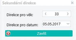 Sekundární direkce (progrese) Sekundární direkce (progrese) jsou založeny na předpokladu, že jeden den po narození odpovídá jednomu roku života.