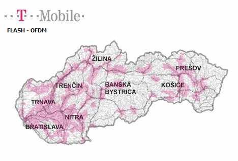 Mobilný širokopásmový prístup Flash-OFDM T-Mobile