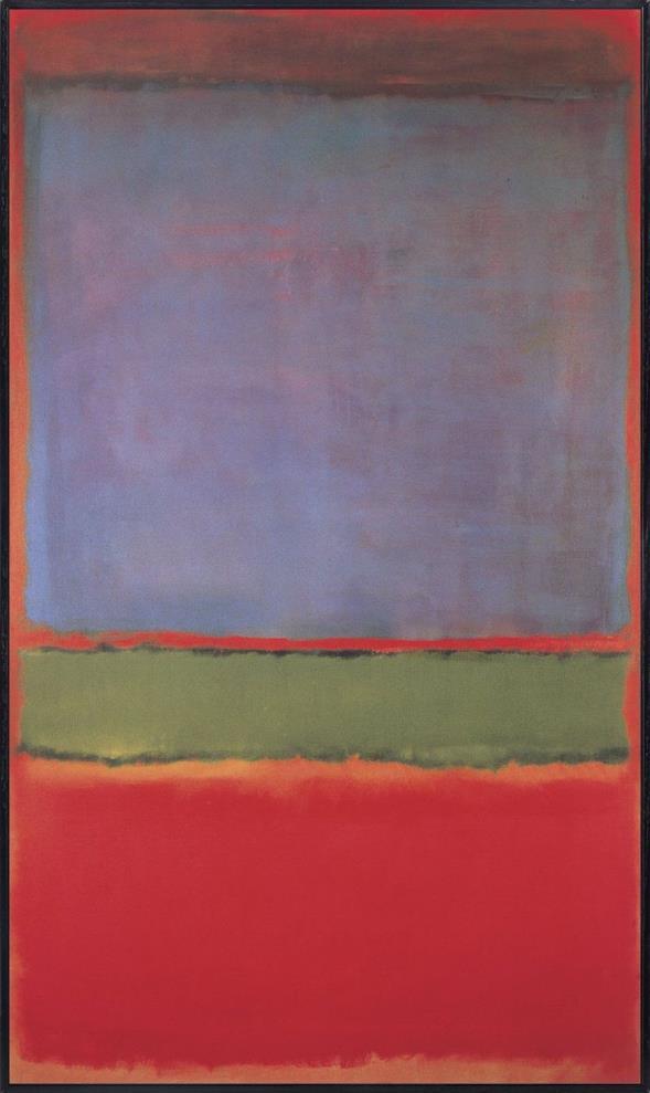 Mark Rothko Fialová, zelená a