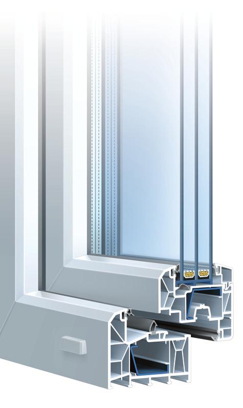 TROCAL 88+ Technika a design na najvyššej úrovni Náš prémiový okenný systém TROCAL 88+ spĺňa požiadavky náročného zákazníka na kvalitu a estetiku, ktorý si želá elegantný design okien a očakáva