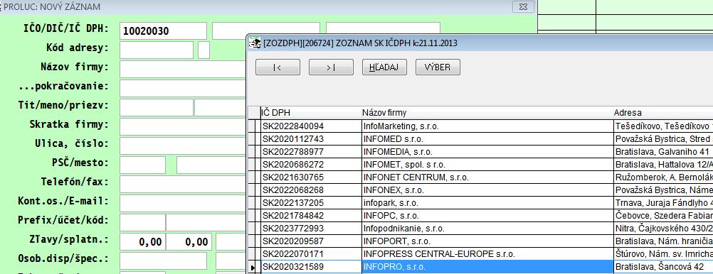 Aktualizácia databázy daňových subjektov - databáza (zdroj drsr.sk ) obsahuje vyše 200 000 záznamov. - databázu plánujeme aktualizovať týždenne - za podmienky, že bude fungovať portál www.drsr.sk - z našej web stránky si ju budete môcť kedykoľvek stiahnuť Link: http://www.