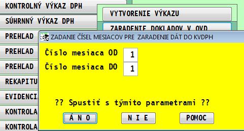 Doporučenie: Prečítajte si aj návod jednotlivých príkladov link návod, príklady pre podvojné účtovníctvo: PROLUC PRIKLADY KV DPH Ak zaradenie spustíme znova,