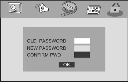on/off If set to off, change parental level will not check password Password This feature is used for Parental ControlEnter your four digit password when a hint is displayed