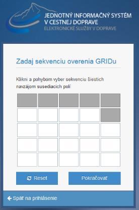 Tu zadáte Vaše prihlasovacie meno a heslo, ktoré ste si zvolili/zadali na základe postupu emailom a potvrdíte tlačidlom Prihlásiť. Obr.