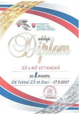 Okresné kolo Futbal cup 10. mája sa tím starších žiakov zúčastnil kvalifikácie do okresného kola vo futbale. Družstvo si počínalo veľmi dobre, pohodovo a s prehľadom zdolalo svojich súperov.