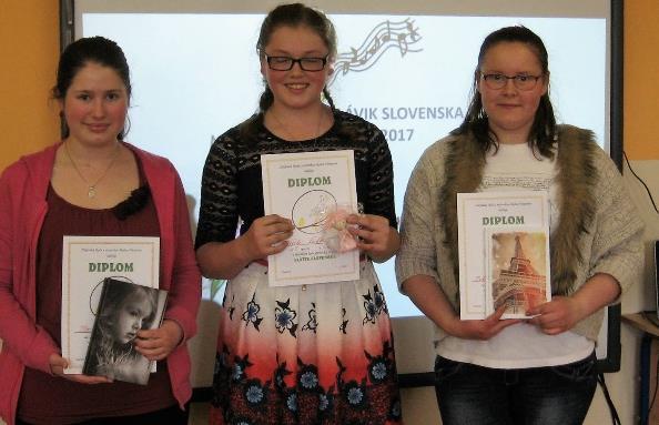 Slávik Slovenska Dňa 3. 5. 2017 sa na našej škole uskutočnilo školské kolo v speve ľudových piesní Slávik Slovenska.