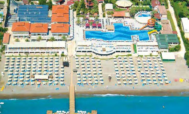 I Side - Manavgat RODINNÝ Hotel CLUB NENA Rodinný päťhviezdičkový hotel je postavený v tureckom štýle v nádhernom