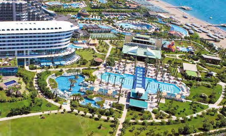 I Antalya - Lara SPA & WELLNESS Hotel CONCORDE DE LUXE RESORT Luxusný hotelový komplex Concorde De Luxe Resort, ktorý