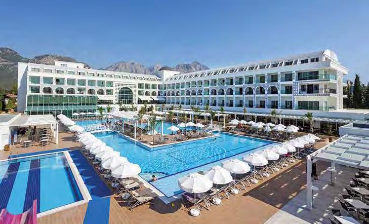 I Kemer Hotel KARMIR RESORT AND SPA + Rodinný hotelový rezort sa rozprestiera v letovisku Goynuk na pozemku s rozlohou