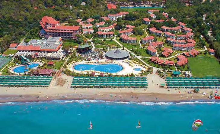 I Belek - Tasliburun Hotel PAPILLON BELVIL GOLF Tento kvalitný hotelový komplex je umiestnený v krásnom prostredí, obklopený zeleňou, palmami a kvetmi.