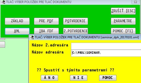 Zadanie dátumu odoslania výkazu DPH Pred odoslaní výkazu DPH je potrebné