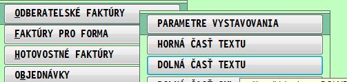 Príklad vytlačeného textu na skladovej faktúre: Váš štandrdný text potom môţete zrušiť tak, ţe