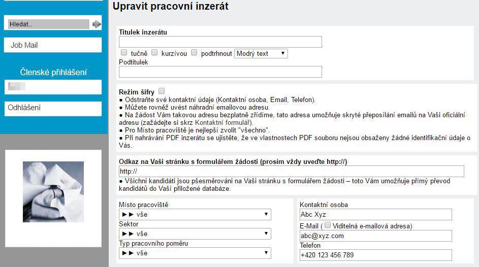 Odkaz na Vaši stránku s formulářem žádosti Všichni kandidáti jsou přesměrováni na Vaši stránku s formulářem žádosti toto Vám umožňuje přímý převod kandidátů do Vaší přiložené databáze.