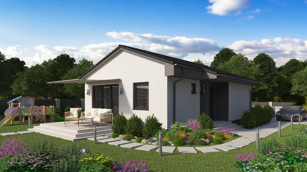 01 GIZMO 4 INFO Typ: bungalov Počet miestností: 3+KK Rozloha: 10,49m x 8,06m ROZLOHA RD na kľúč 10