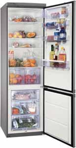 Táto beznámrazová kombinácia zachováva v chladničke správnu úroveň vlhkosti, takže vaše potraviny zostanú čerstvé dlhšie a vy nemusíte nič vyhodiť Táto beznámrazová kombinácia zachováva v chladničke