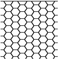 TTX - 6-hranné pletivo Farba TTX PVC : zelná (RAL6005) Pre neštandardné výrobky je minimálny odber 144 ks. Odber menších množstiev konzultujte s dodávateľom.