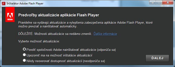 Pokyny pre IT administrátora offline aj online forma Strana 16 / 24 6. Odporúča sa vybrať prvú možnosť.