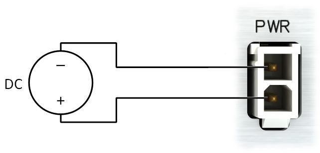 napájecího portu Router vyžaduje stejnosměrné napájení +10 až +60 V. Router má zabudovanou ochranu proti přepólování bez signalizace. Zařízení může být speciálním příkazem uvedeno do tzv.