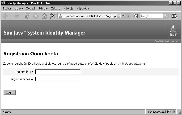 6 2. Jak získat konto v síti WEBnet Obrázek 2.3: Přihlašovací obrazovka registračního programu. Uživatelské jméno je možné složit z písmen bez diakritiky a číslic, maximální délka jména je 8 znaků.