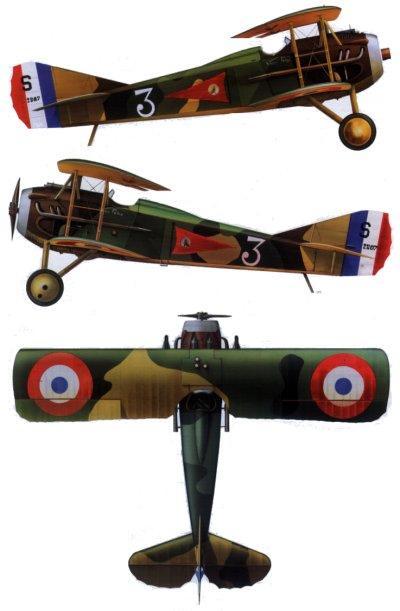 Spad XIII, S2807 "3", Adj Augustin