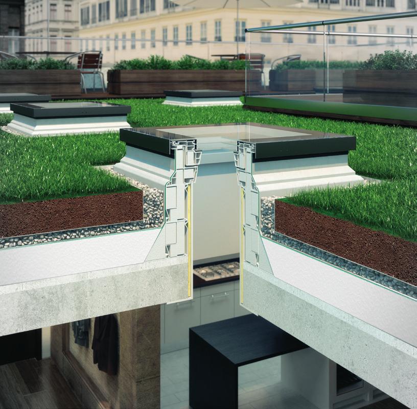 XRD ZVEDACÍ RÁM XRD Zvedací rám XRD je určen pro okna do plochých střech typu