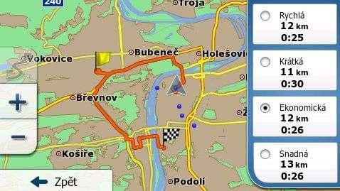 můžeme například v klidu doma naplánovat celou cestu na dovolenou předem a v den odjezdu si takto uloženou trasu pouze nahrát a