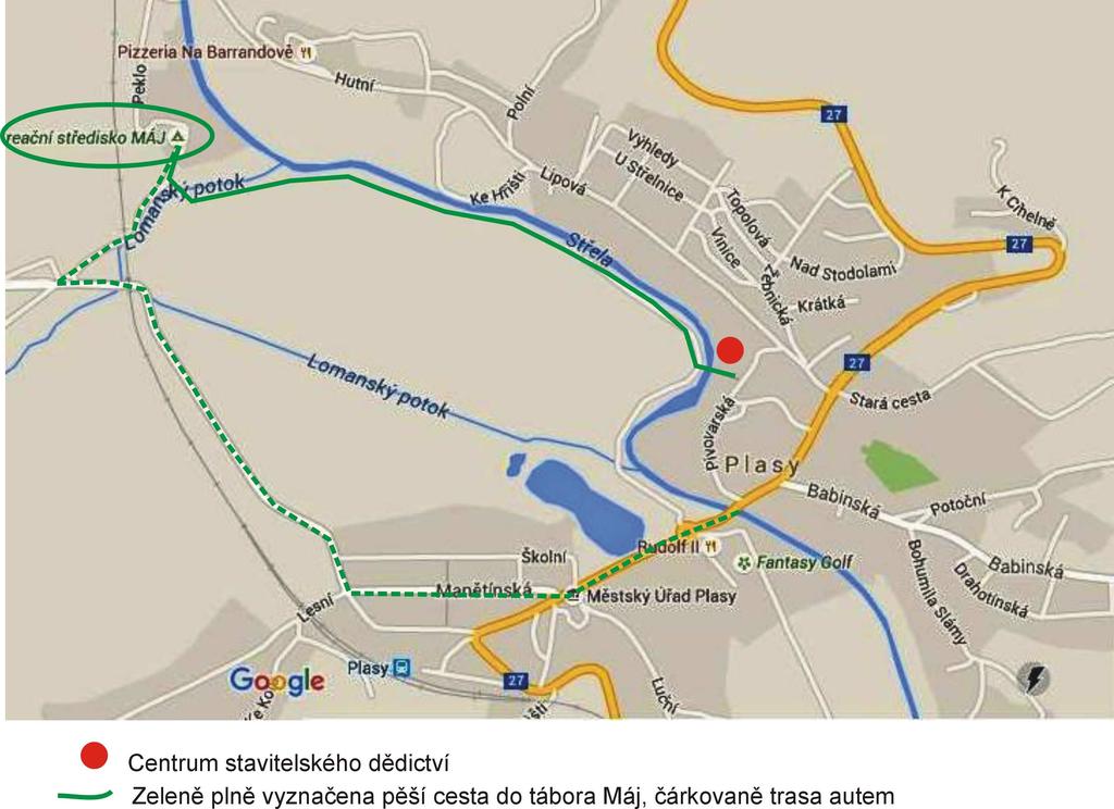 Pokyny pro úastníky Akce se koná v centru stavitelského ddictví v Plasích (CSD) Píjezd : Úastníci, kteí pijedou vlastním autem do Plas budou parkovat na bezplatném parkovišti ped klášterem u mostu.