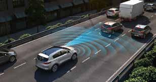 senzorů, které hlídají oblasti slepého úhlu a upozorní vás na přibližující se vozidla