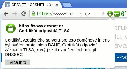 TLSA záznamy (DANE) generujte pomocí utility swede zvolte usage podle vašeho vztahu s CA: 0/2 připíchnutí/vložení nové CA 1/3 připíchnutí/vložení nového koncového certifikátu dodržujte správnou