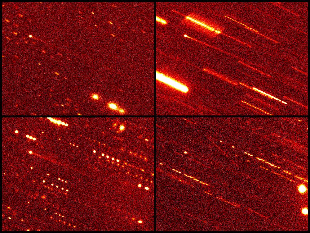 2 Snímek komety P/2010 A2 (LINEAR), který pořídili James Annis (Fermilab), Marcelle Soares-Santos (FermiLab a University of Sao Paulo) a David Jewitt (UCLA) 11.