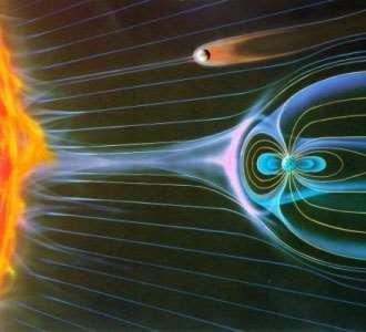 Sluneční vítr Neustálý proud částic od Slunce Projevy známy z pozorování komet Správný model Parker
