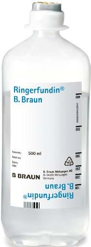 Ringerfundin B. Braun Balancovaný krystaloidní roztok přizpůsobený plazmě Balancovaný Objemová terapie Ringerfundin B.