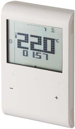 s 1 422 Izbový termostat s funkciou Auto-imer, externý vstup pre vykurovacie systémy RDE100.