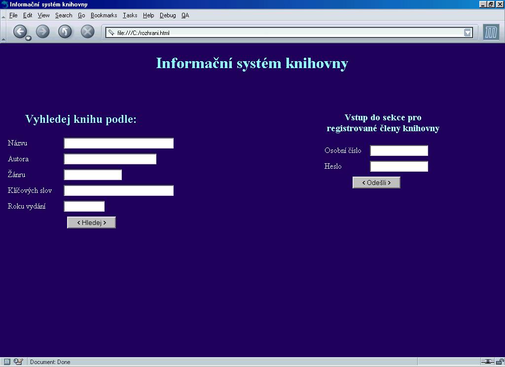 se do diagramu entit a vztahů (E-R diagramu na straně 84, obr. 23) knihovního systému, najdeme v něm entitu CLEN. Vytvoříme tedy formulář Registrovaní členové.