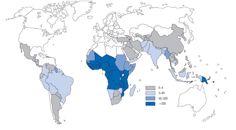 3. Výsledky Sběr statistických dat o celkovém výskytu malárie, počtu importovaných případů, počtu případů nejzávažnější formy (tropické malárie), počtu autochtonních onemocnění a počtu úmrtí a jejich