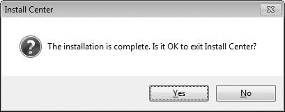 3 Ukončete instalátor. Windows Mac OS Klepněte na tlačítko Yes (Ano) Klepněte na tlačítko OK 4 Vyjměte instalační disk CD-ROM z jednotky CD-ROM.