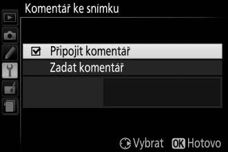Automatické otáčení snímků Tlačítko G B menu nastavení Snímky zhotovené při použití možnosti Zapnuto obsahují informaci o orientaci fotoaparátu, což umožňuje jejich automatické otočení do správné