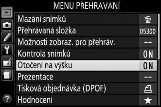 4 Umístěte kurzor do vybraného menu. Stisknutím tlačítka 2 umístěte kurzor do vybraného menu. 5 Vyberte položku menu. Stisknutím tlačítek 1 a 3 vyberte položku menu. 6 Zobrazte volitelné možnosti.