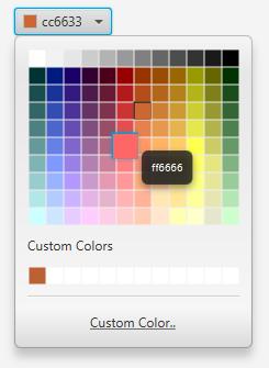 Výběr barvy (ColorPicker) Výběr