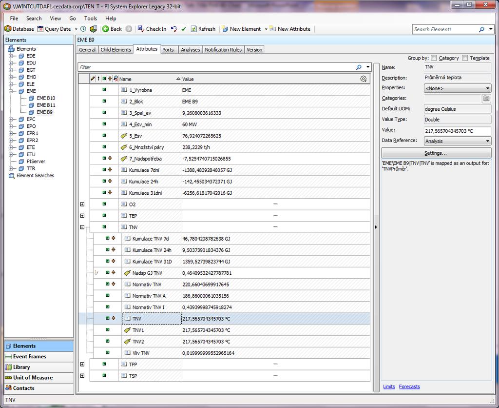 Efficiency Monitoring: Use of Asset Framework (AF) Tree of PP