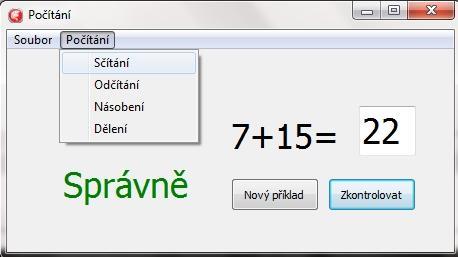 Obrázek 25 - Ukázka zdrojového kódu programu č.6 4.7 Příklad 7. Vytvořte program Počítání, který bude generovat příklady pro sčítání, odčítání, násobení a celočíselné dělení.