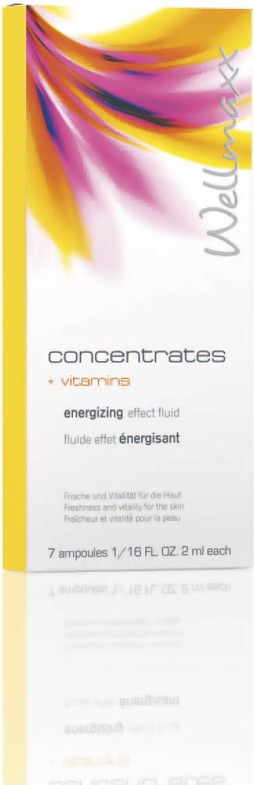 energizing effect fluid Čerstvosť a vitalita pre pokožku s vitamínmi Tu sa pokožka prebudí do nového života: Lebo vitamíny sú životne dôležité na mnoho telesných funkcií.