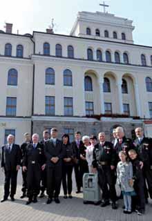 Stanislav Krajňák SVD, rektor Misijného domu Matky Božej v Nitre a riaditeľka zariadenia Bc.