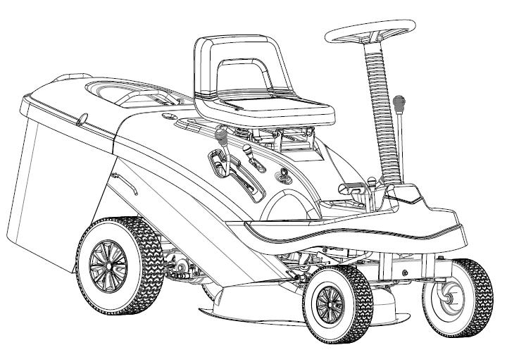 Ride-on lawn mower LEVITA LT61B Read the Operator s Manual before operating this machine.