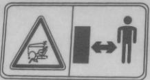 3 SAFETY LABELS Your machine must be used with care.