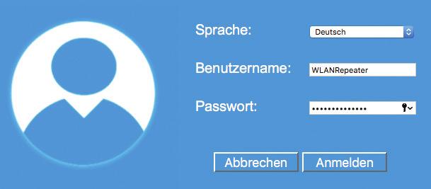 Wichtige Anmerkung: Ein Benutzername sollte aus mindestens 8 Zeichen bestehen.