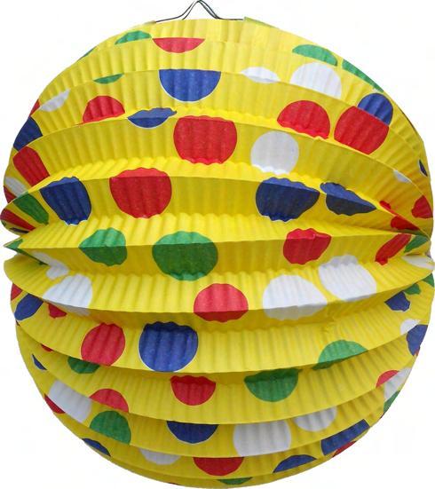 Lampion rund PARTY grün Ø 24 cm Lampión kulatý PARTY